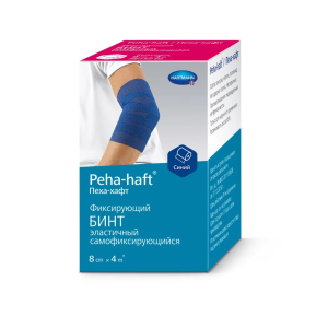 Peha-Haft  бинт эластичный 4 м х 8 см когезивный синий