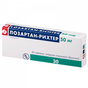 Купить  Лозартан-Рихтер таб ппо 50мг №30