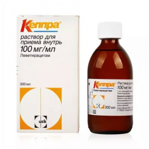 Купить  Кеппра р-р д/внутр примен 100мг/мл фл 300мл