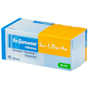 Ко-Дальнева таб 5мг/1,25мг 4мг №90