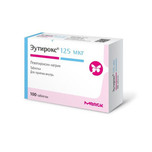 Купить  Эутирокс таб 125мкг №100