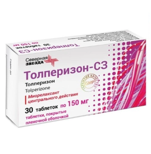 Купить  Толперизон-СЗ 150 мг 30 шт таблетки покрытые пленочной оболочкой