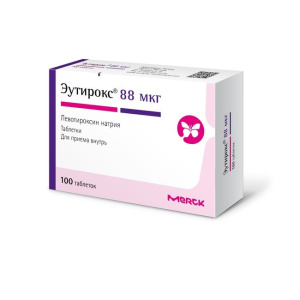 Купить  Эутирокс таблетки 88мкг №100