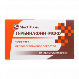 Купить  Тербинафин-МФФ таблетки 250мг №10