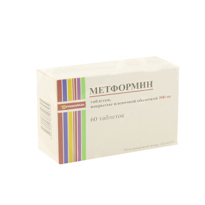 Купить  Метформин таб ппо 500мг №60