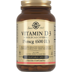 Купить  Solgar Витамин D3 капсулы 240мг 600МЕ №120