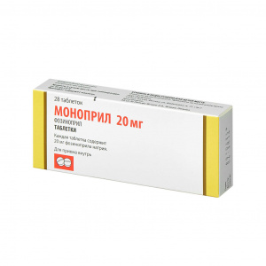 Купить  Моноприл таб 20мг №28