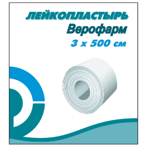 Купить  Пластырь катушка Верофарм 3смX500см картон