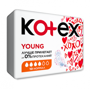 Купить  Kotex прокладки д/девочек-подр.№10