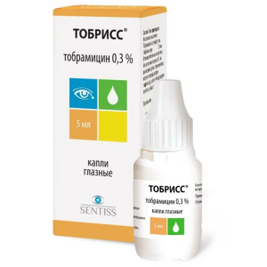 Купить  Тобрисс капли глазные  0,3% 5мл