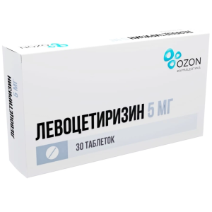 Купить  Левоцетиризин таб ппо 5мг №30