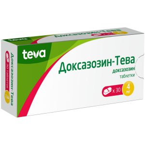 Купить  Доксазозин-Тева таблетки 4мг №30