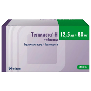 Телмиста Н таб 12,5мг+80мг №84