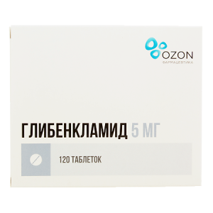 Глибенкламид 5 мг 120шт таблетки 