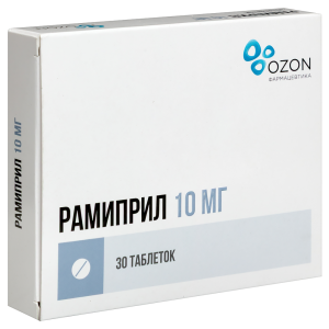 Купить  Рамиприл таблетки 10мг №30