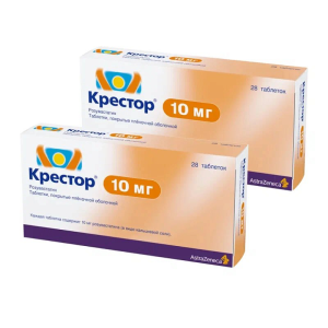 Купить  Набор 2 уп. Крестор 10 мг 28 шт таб