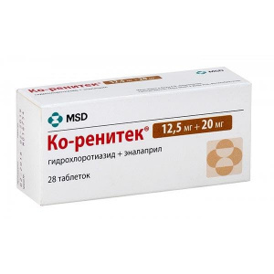 Купить  Ко-Ренитек таб 12,5мг+20мг №28