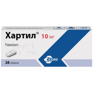 Купить  Хартил 10 мг 28 шт таблетки