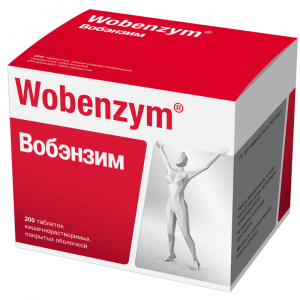 Вобэнзим таб по кишечнораств   №200