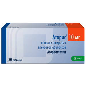 Аторис таб ппо 10мг №30