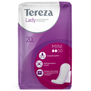 Купить  TerezaLady Mini 20 шт прокладки урологические одноразовые