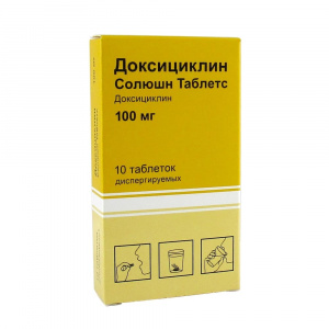 Купить  Доксициклин таб дисперг 100мг №10