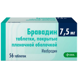 Купить  Бравадин таблетки ппо 7,5мг №56