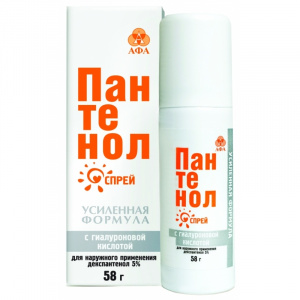 Купить  Пантенол с гиалуроновой к-той спрей 58г