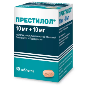 Купить  Престилол таб ппо 10мг+10мг №30