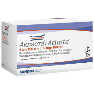Купить  Акласта р-р д/инф 5мг 100мл
