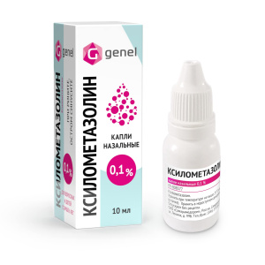 Купить  Ксилометазолин капли наз 0,1% 10мл