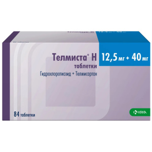 Купить  Телмиста Н таб 12,5мг+40мг №84