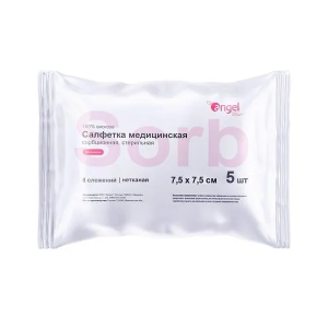 Купить  Салфетки стер Ангел 7,5смX7,5см №5 12-ти слойные