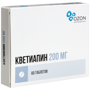 Купить  Кветиапин таб ппо 200 мг №60