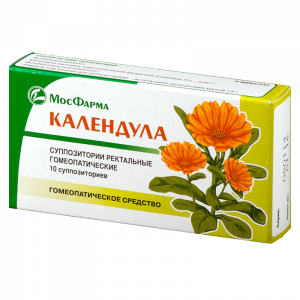 Купить  Календула суппозитории рект гомеопат №10