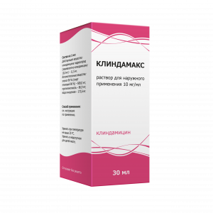 Купить  Клиндамакс р-р д/наруж примен 10мг/мл 30мл