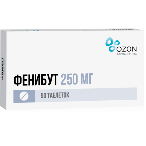 Фенибут 250 мг 50 шт таблетки