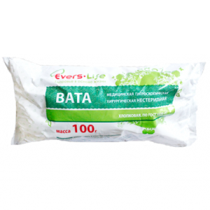 Купить  Вата хирург Evers Live 100г н/стерильная