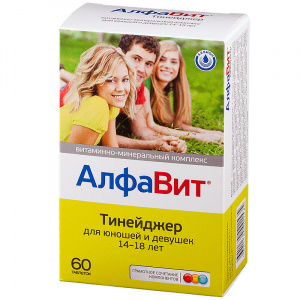 Купить  Алфавит Тинейджер таб жев №60