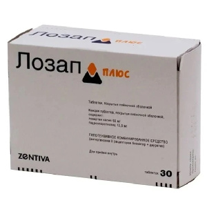 Купить  Лозап Плюс таб ппо 12.5 мг+50 мг №30