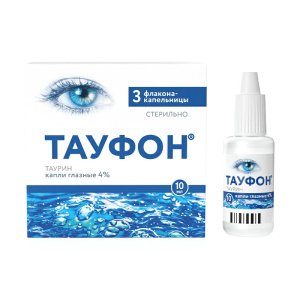Купить  Тауфон капли глазн 4% фл-кап 10мл №3
