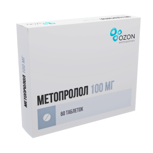 Купить  Метопролол таб 100мг №60