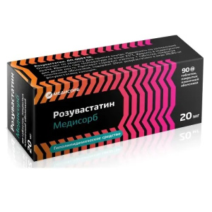 Купить  Розувастатин Медисорб таб ппо 20 мг № 90