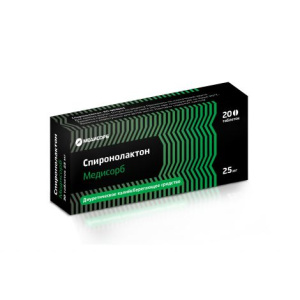 Купить  Спиронолактон Медисорб таб 25мг №20