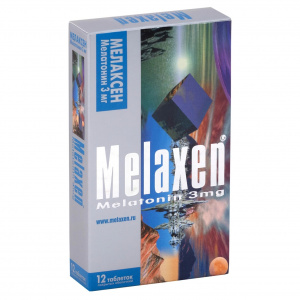Купить  Мелаксен таблетки ппо 3мг №12