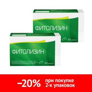 Купить  Набор 2 уп. Фитолизин 40 шт капс