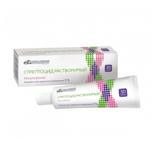 Купить  Стрептоцид линим 5% 30г