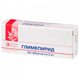 Купить  Глимепирид таблетки 2мг №30