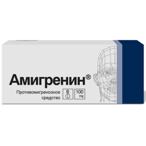 Купить  Амигренин таб ппо 100мг №6