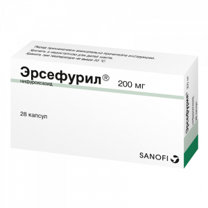 Купить  Эрсефурил капсулы 200мг №28 (Санофи)
